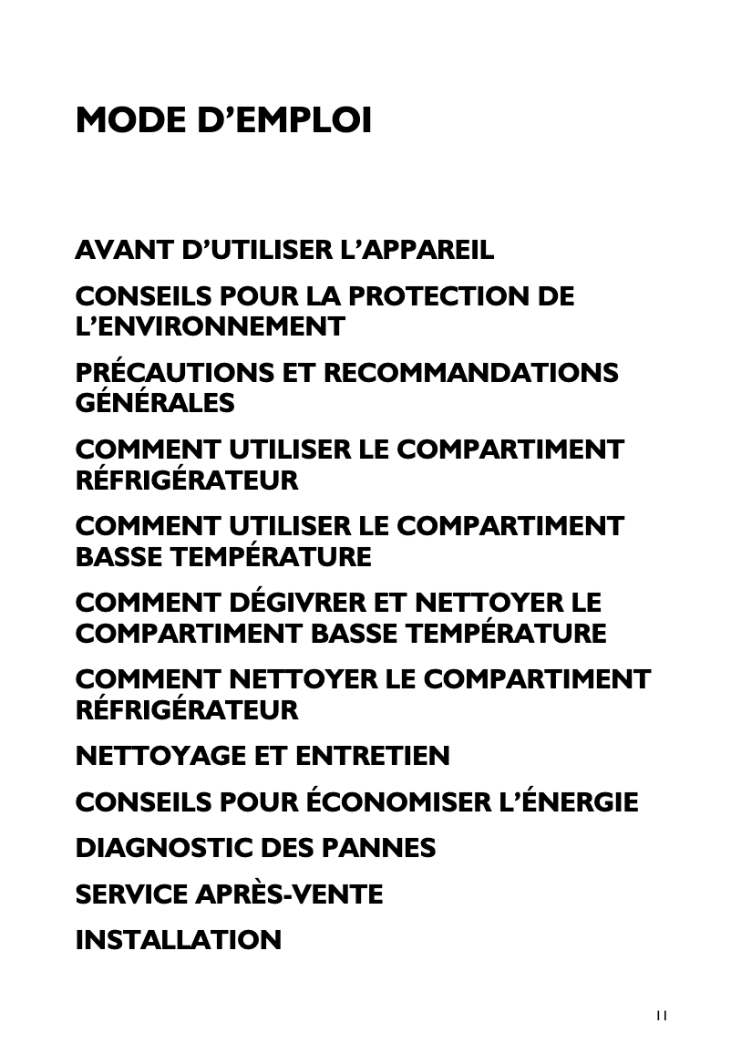 Image de la première page du manuel de l'appareil ARG 588/3