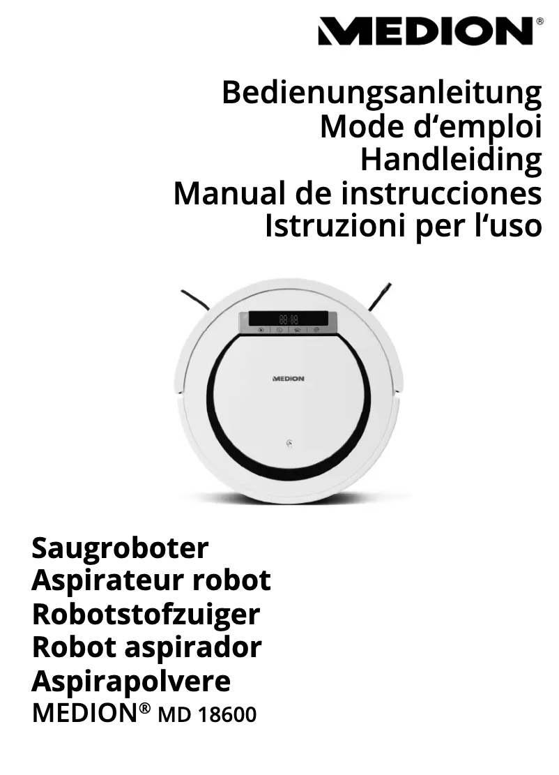 Image de la première page du manuel de l'appareil MD 18600