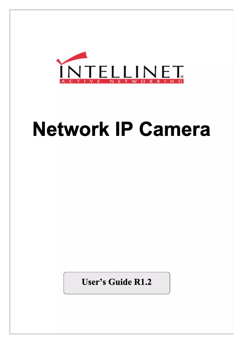 Page 1 de la notice Manuel utilisateur Intellinet Network IP Camera 550550