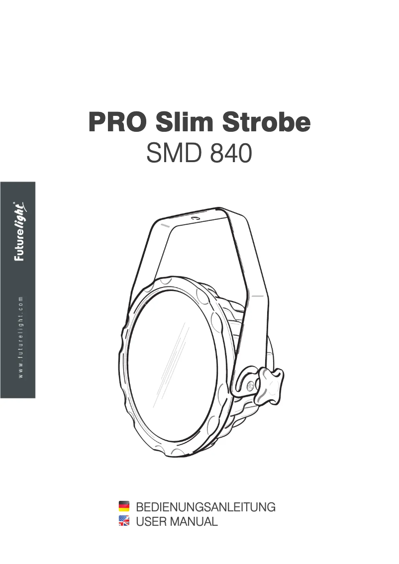 Image de la première page du manuel de l'appareil PRO Slim Strobe SMD 840