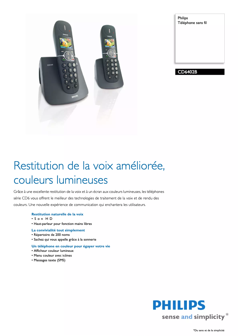 Image de la première page du manuel de l'appareil Dect 111