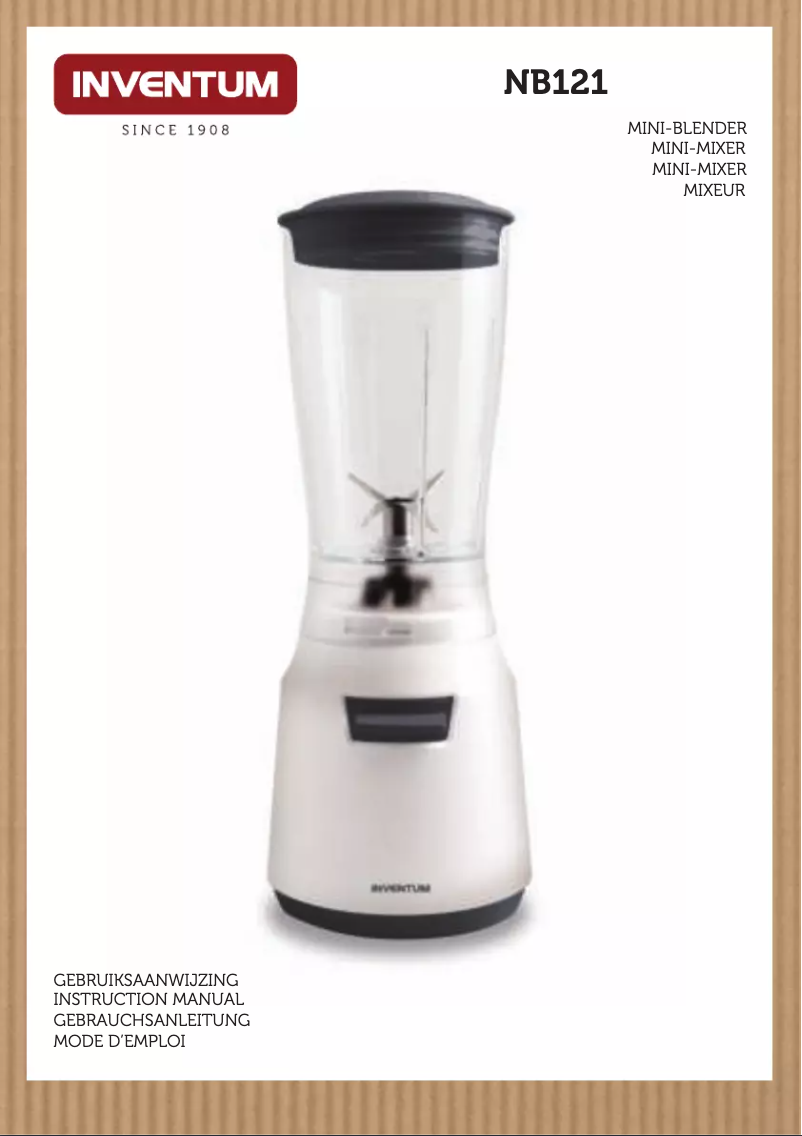 Page n°1 - Manuel utilisateur Inventum NB121