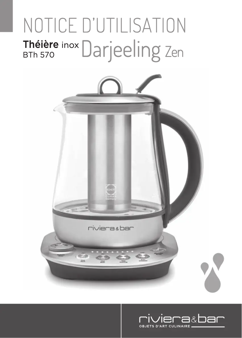 Image de la première page du manuel de l'appareil Darjeeling Zen BTH570