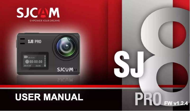 Page n°1 - Manuel utilisateur SJCAM SJ8 Pro