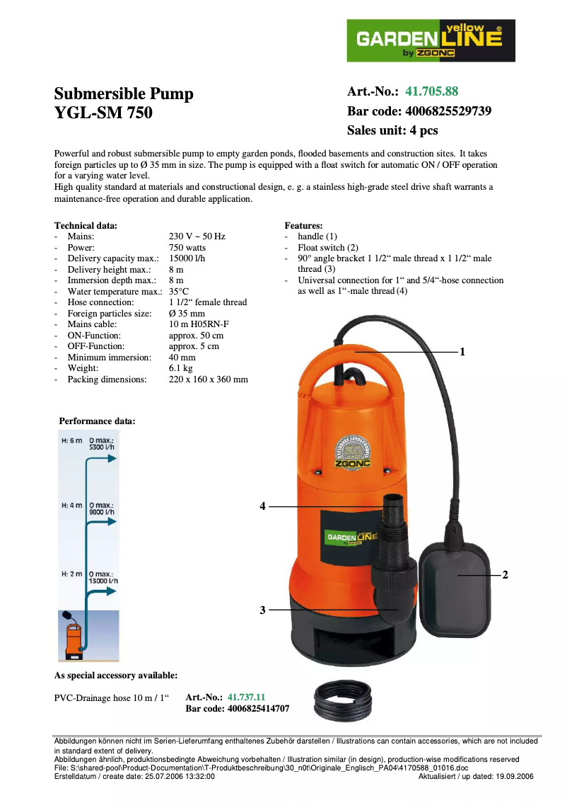 Image de la première page du manuel de l'appareil YGL-SM 750