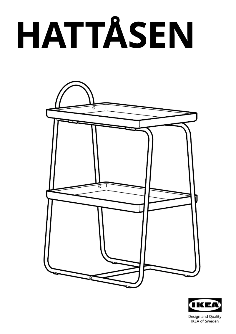 Page 1 de la notice Manuel utilisateur Ikea HATTÅSEN 505.692.35