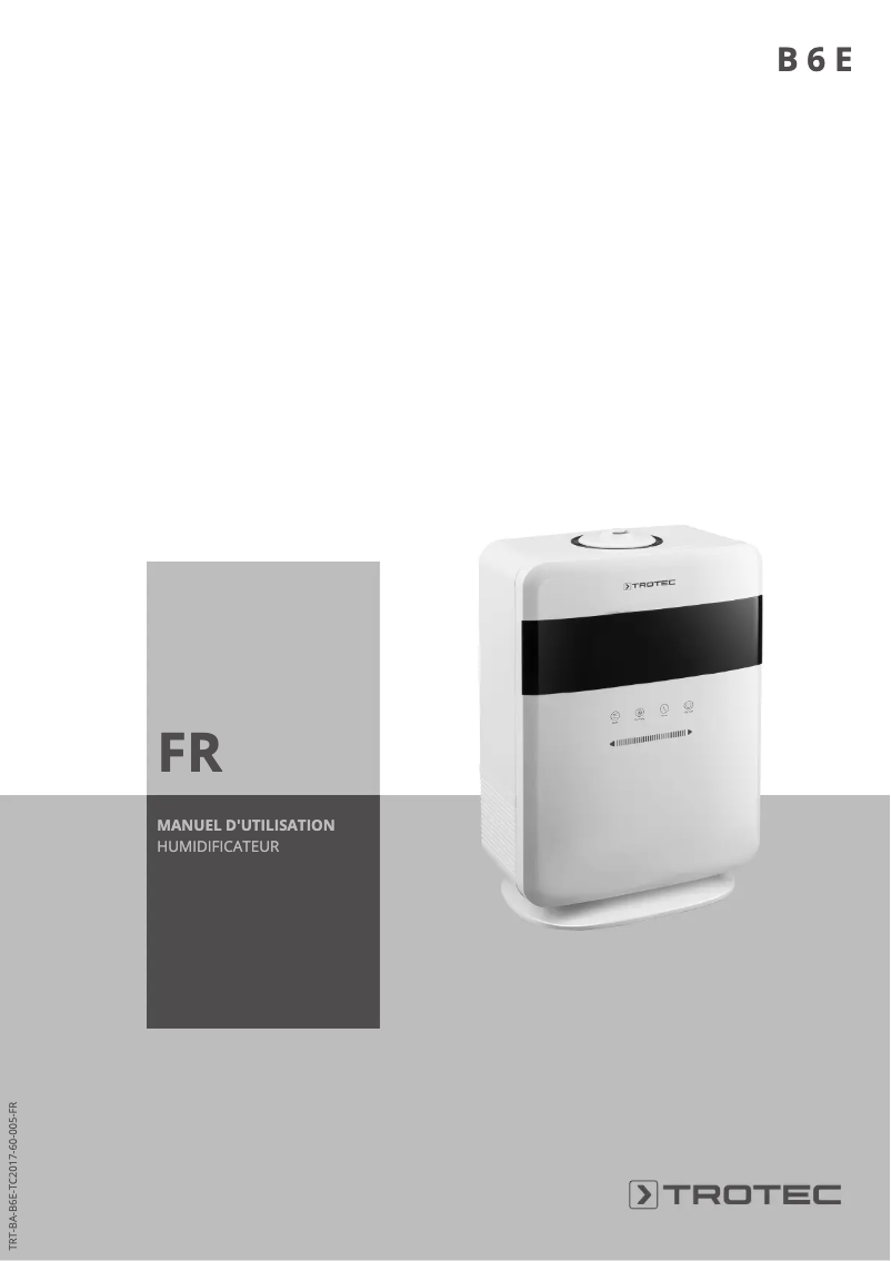 Image de la première page du manuel de l'appareil B 6 E