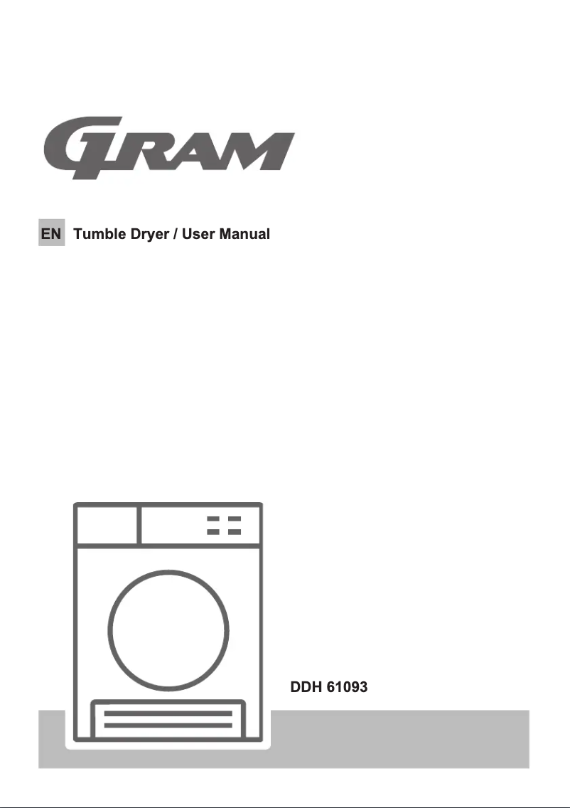 Page 1 de la notice Manuel utilisateur Gram DDH 61093