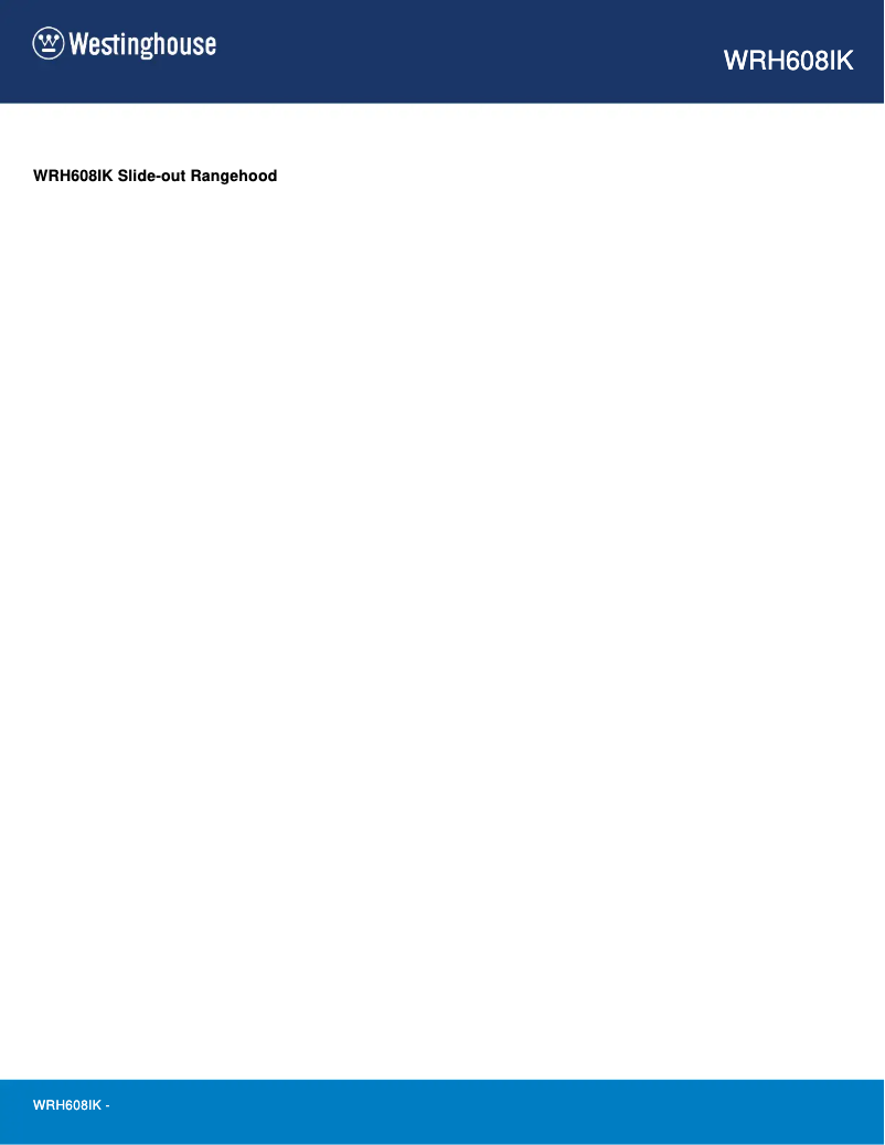 Image de la première page du manuel de l'appareil WRH608IK