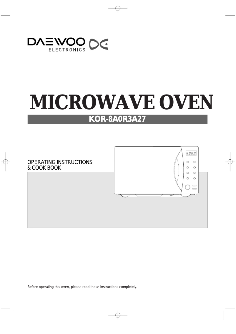 Image de la première page du manuel de l'appareil KOR-8A0R3