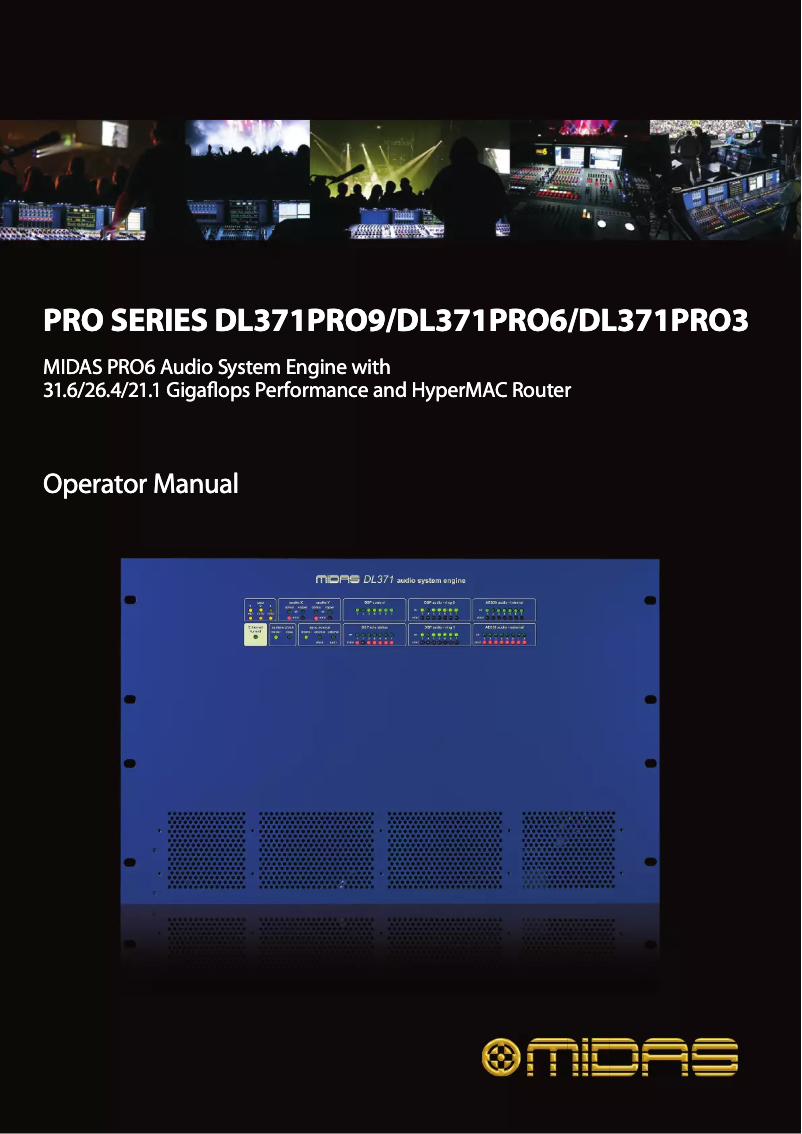 Page n°1 - Mode d'emploi Midas DL371PRO9