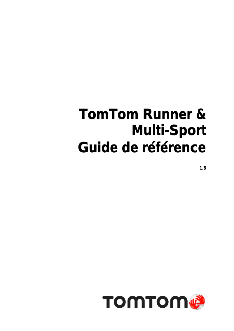 Página 1 del manual Manual de usuario TomTom Runner Cardio