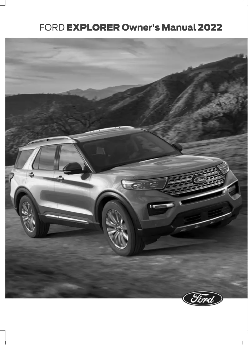 Page n°1 - Manuel utilisateur Ford Explorer (2022)