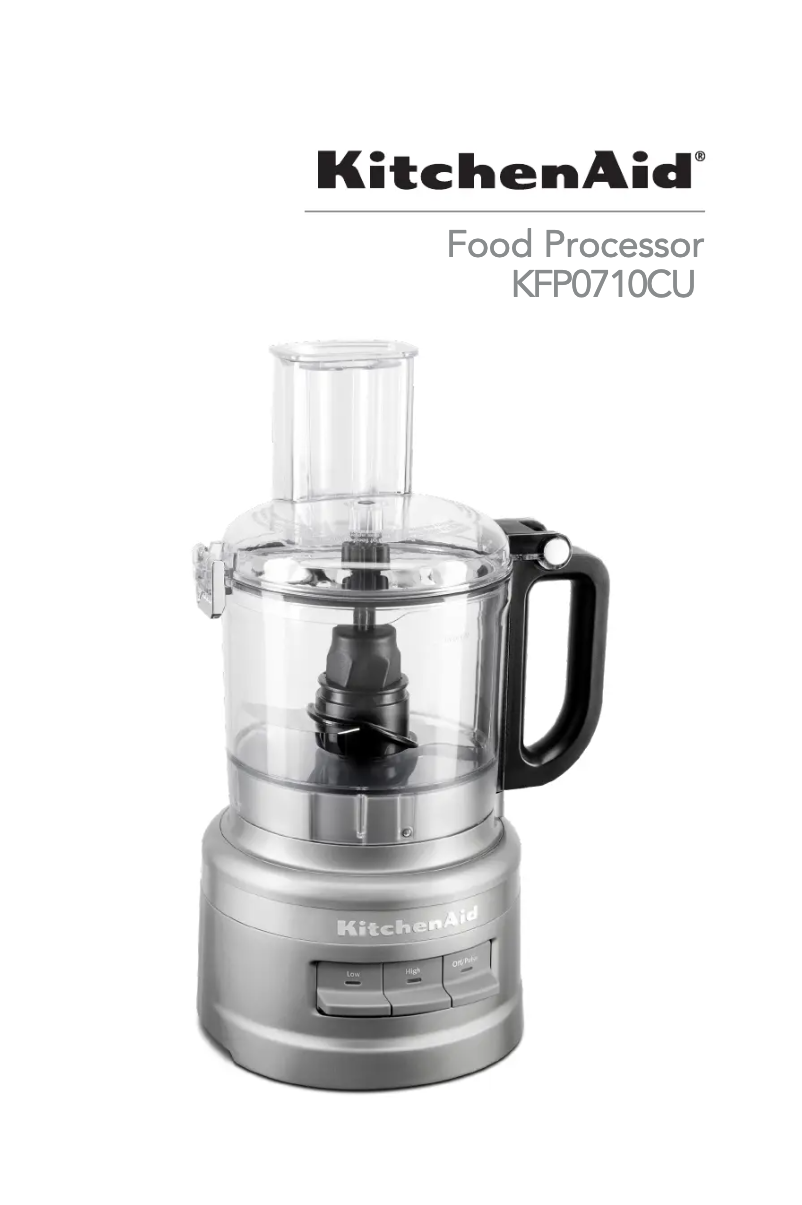 Page 1 de la notice Manuel utilisateur KitchenAid KFP0710CU