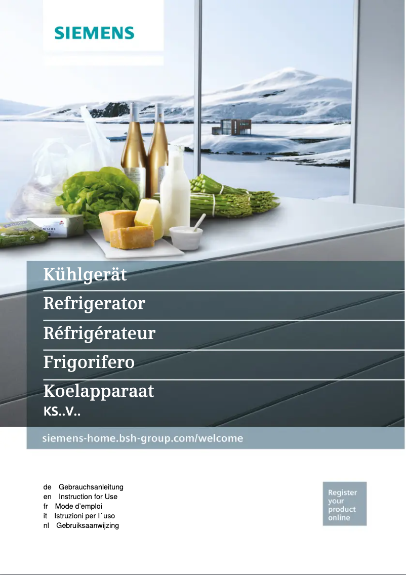 Image de la première page du manuel de l'appareil KS36VBW30G