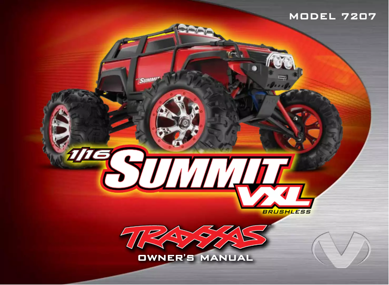 Page 1 de la notice Manuel utilisateur Traxxas Summit VXL