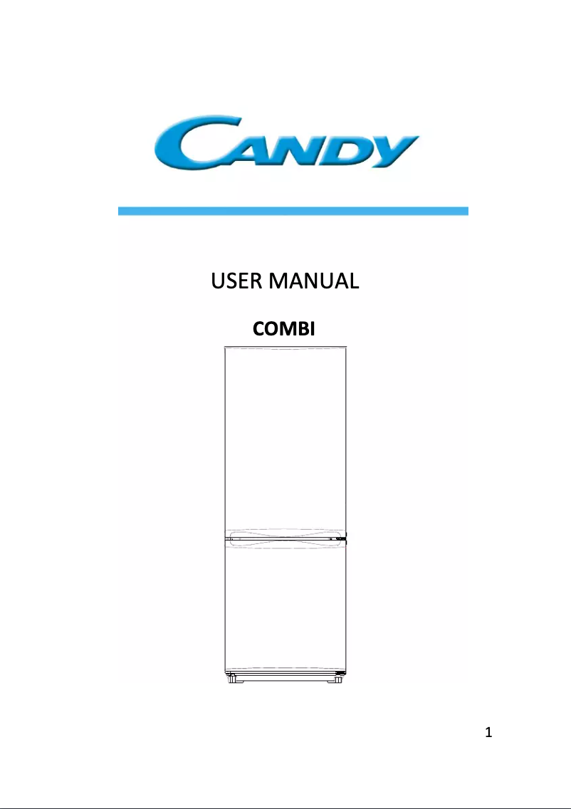 Page n°1 - Manuel utilisateur Candy CMCN 5172 XWD