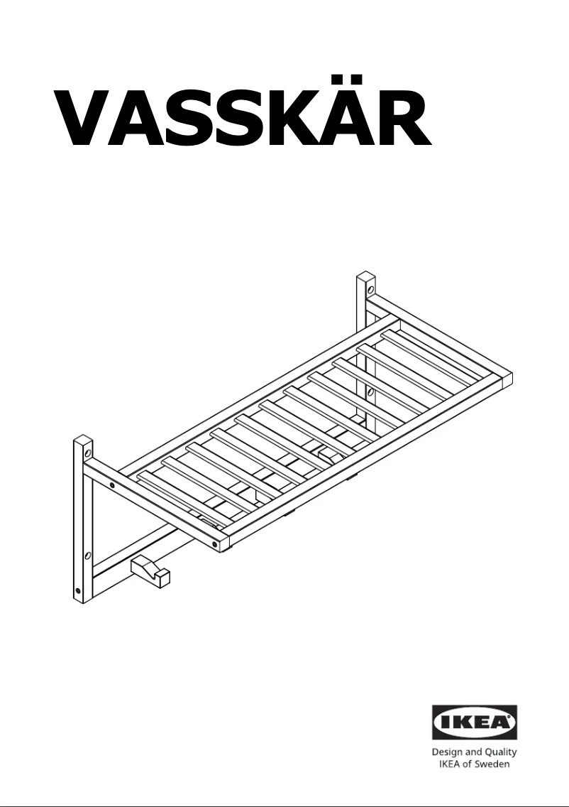 Page 1 de la notice Manuel utilisateur Ikea VASSKÄR 305.423.17