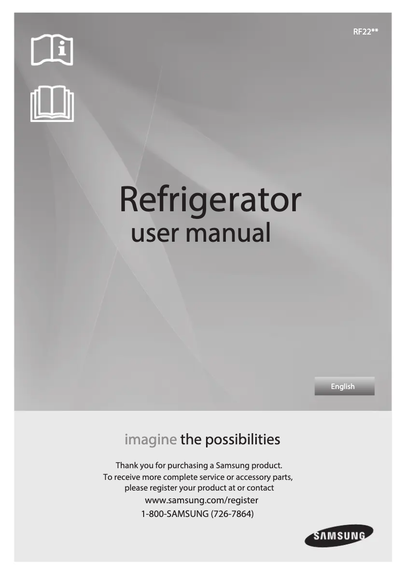 Page 1 de la notice Manuel utilisateur Samsung RL220NCTA