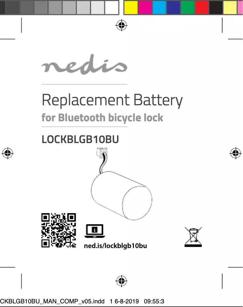 Page n°1 - Manuel utilisateur Nedis LOCKBLGB10BU