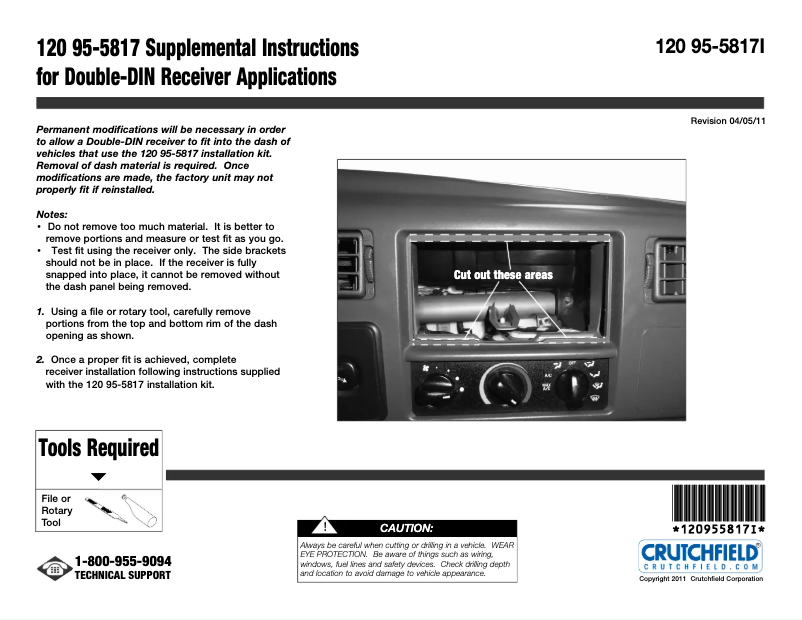 Page n°1 - Mode d'emploi Metra 95-5817