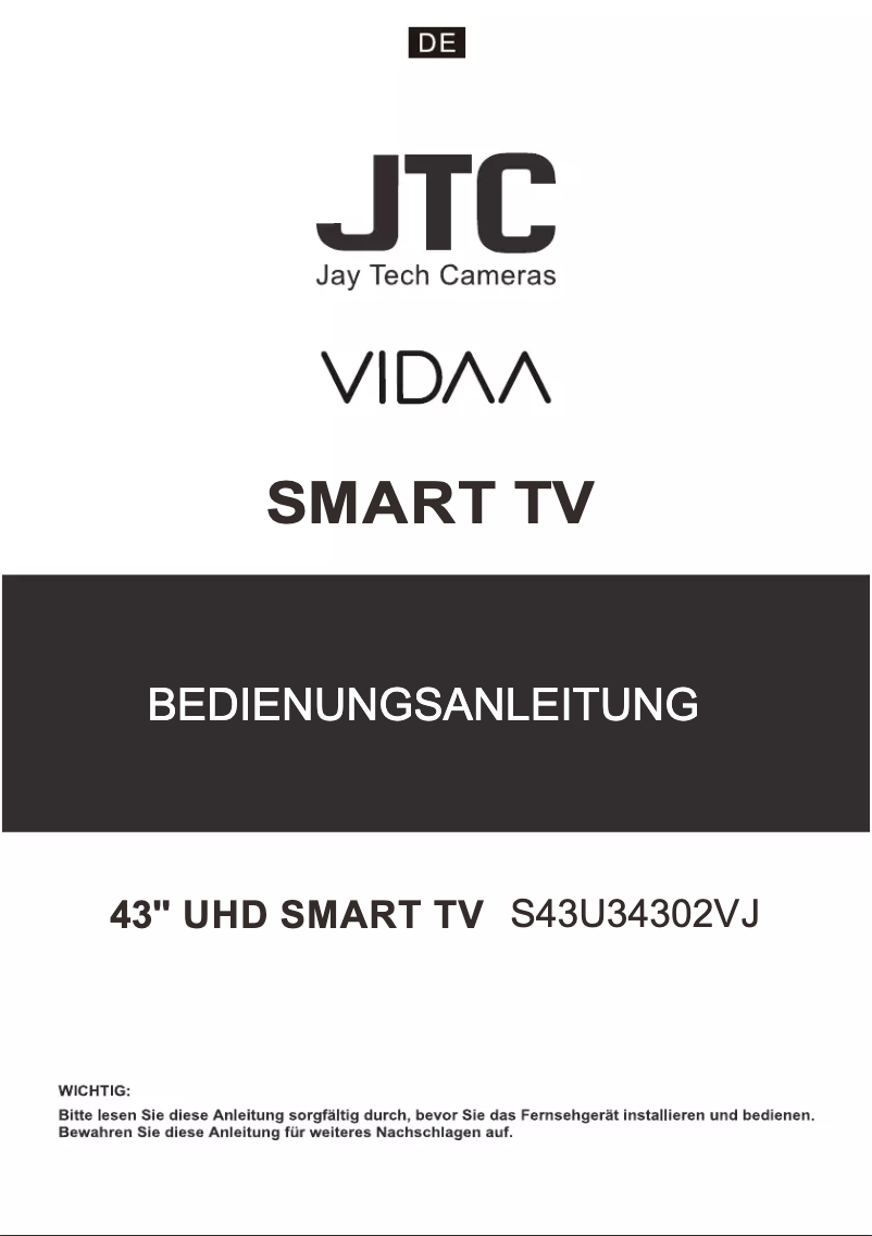 Page n°1 - Manuel utilisateur Jay-Tech S43U34302VJ