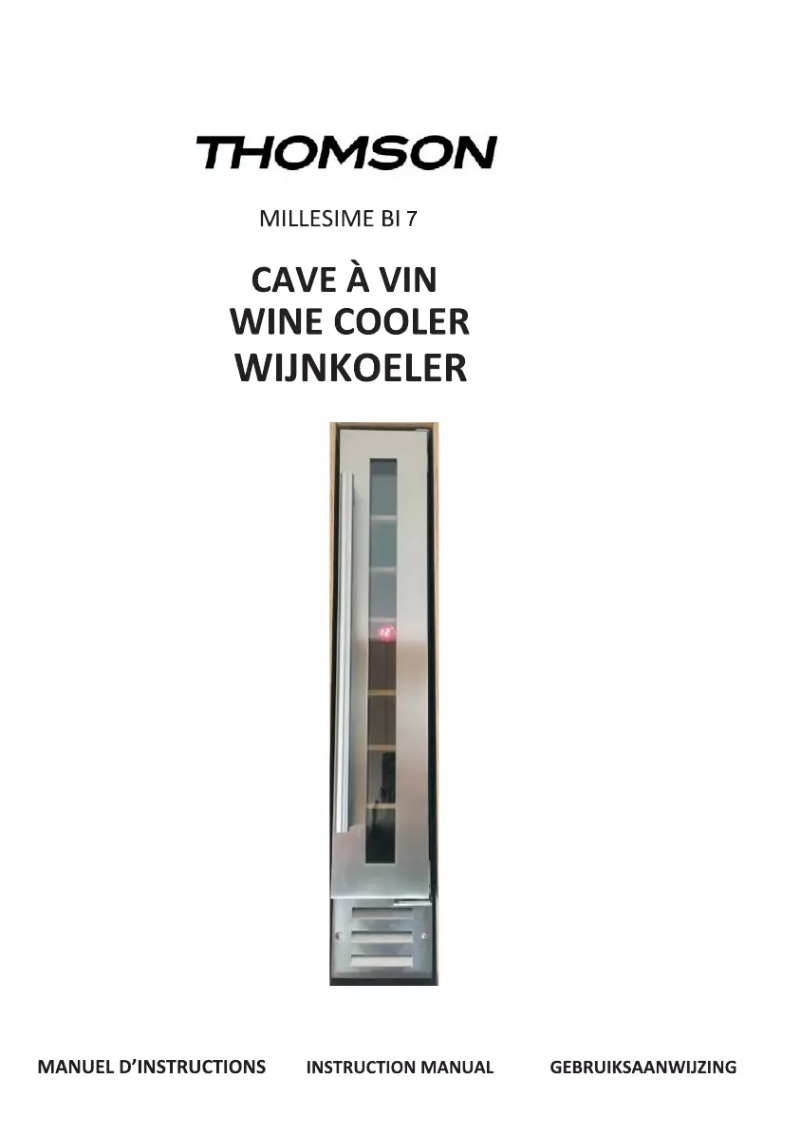 Image de la première page du manuel de l'appareil Millesime BI 7