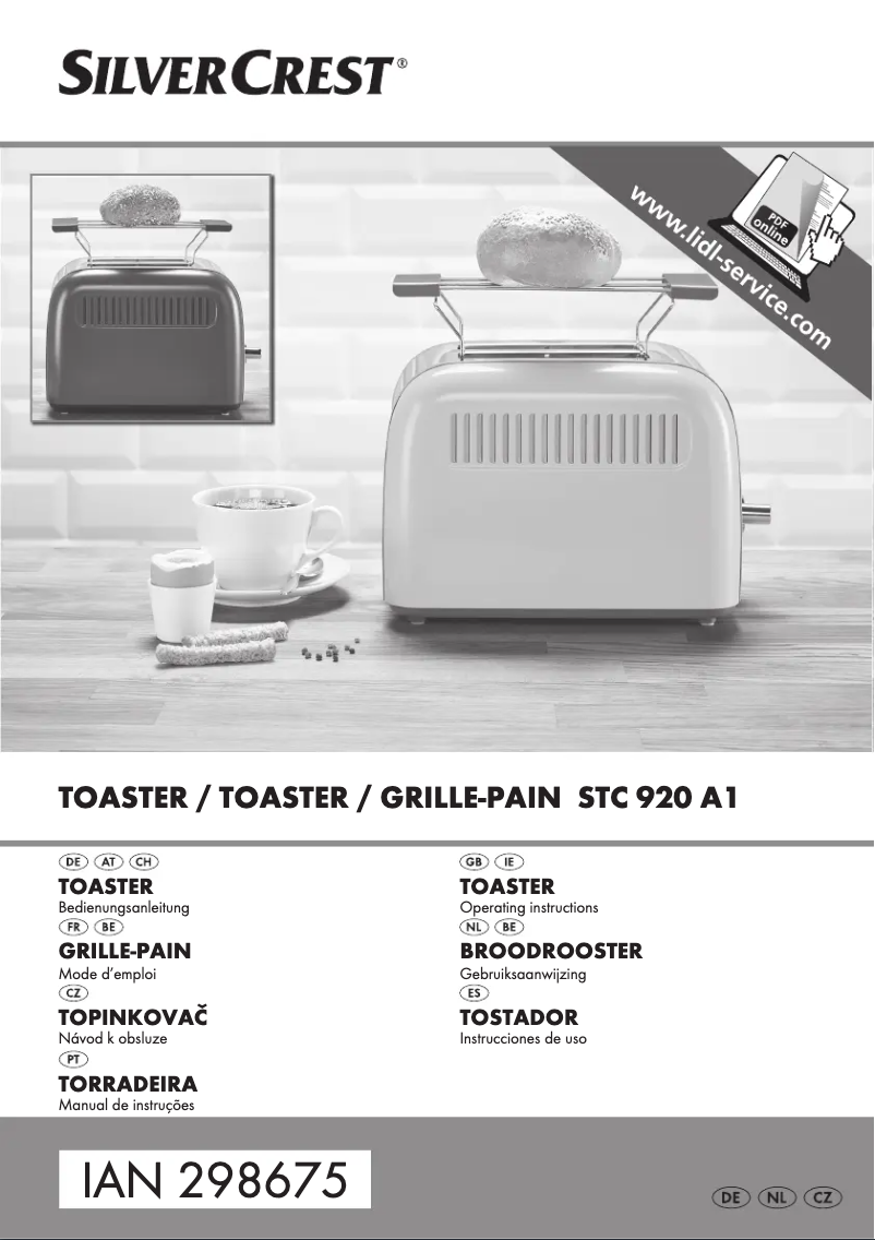 Page 1 de la notice Manuel utilisateur SilverCrest STC 850 C1