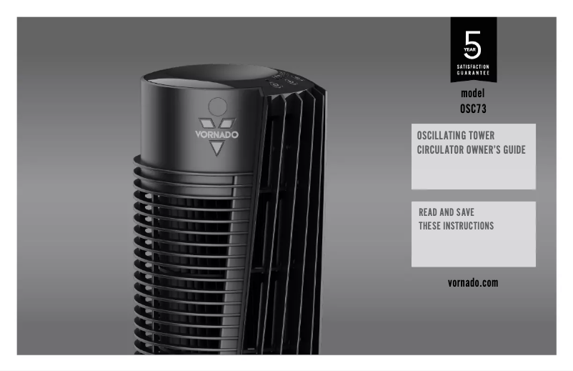 Page 1 de la notice Manuel utilisateur Vornado OSC73