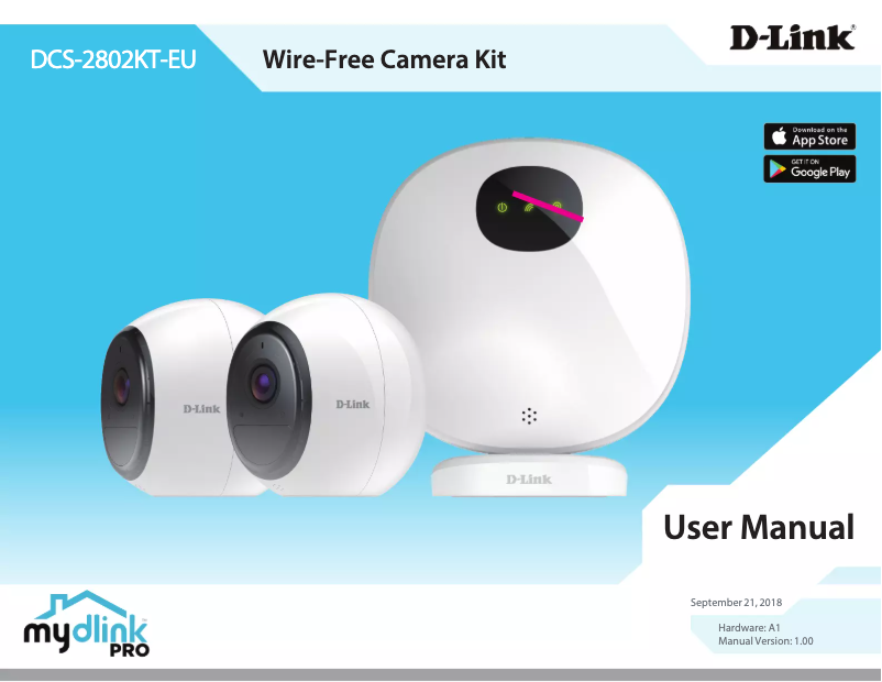 Page 1 de la notice Manuel utilisateur D-Link DCS-2802KT