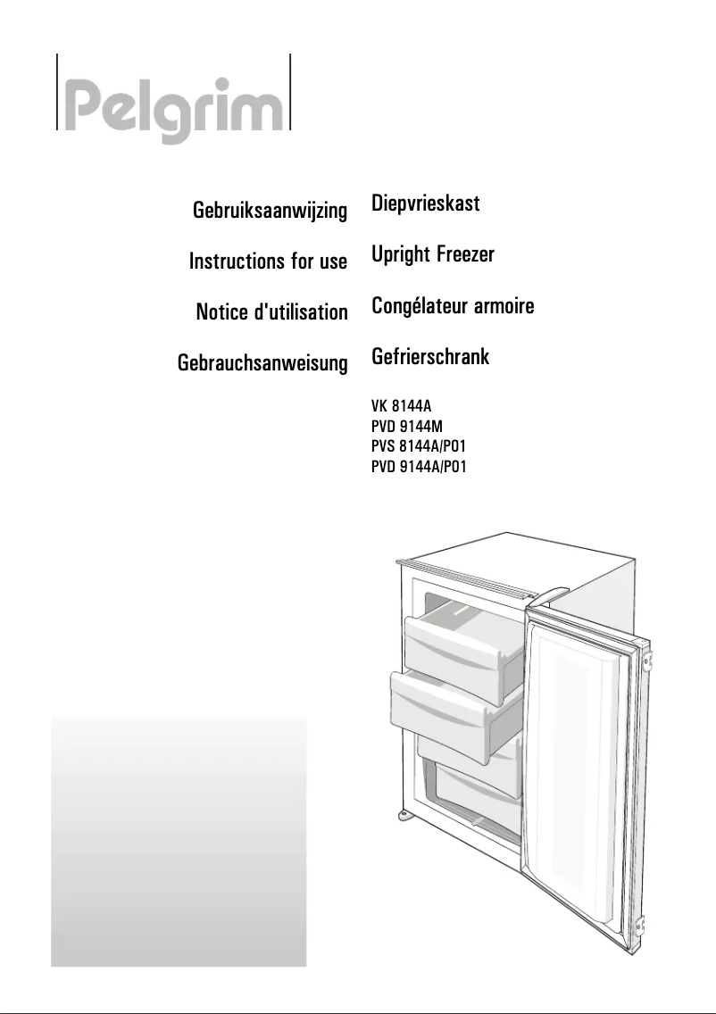 Page 1 de la notice Manuel utilisateur Pelgrim VK8144A