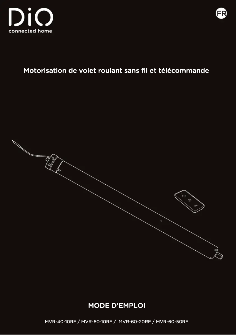 Page 1 de la notice Manuel utilisateur DiO MVR-60-10RF