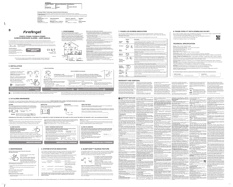 Image de la première page du manuel de l'appareil FA3820