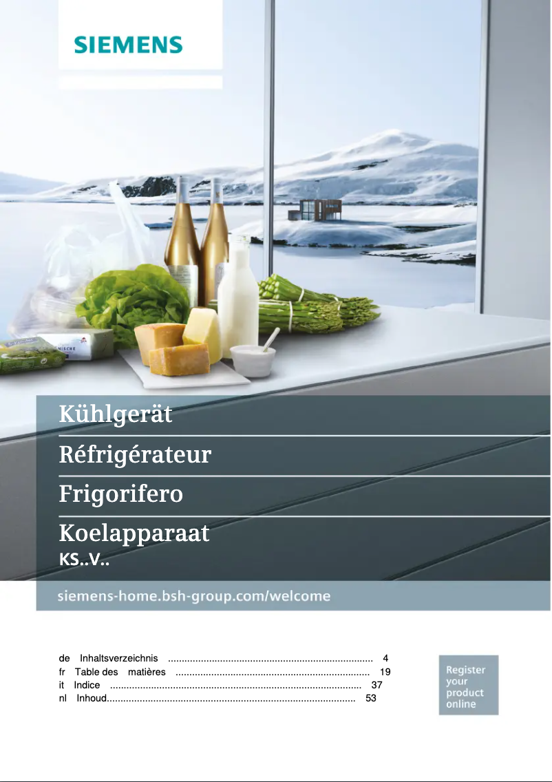 Image de la première page du manuel de l'appareil KS36VAW4P