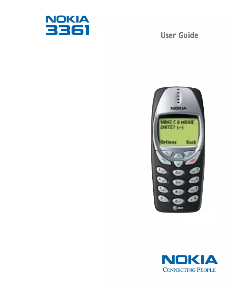 Página 1 del manual Manual de usuario Nokia 3361