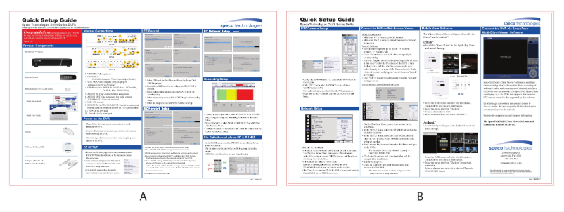Page 1 de la notice Manuel utilisateur Speco Technologies D8WVXPM