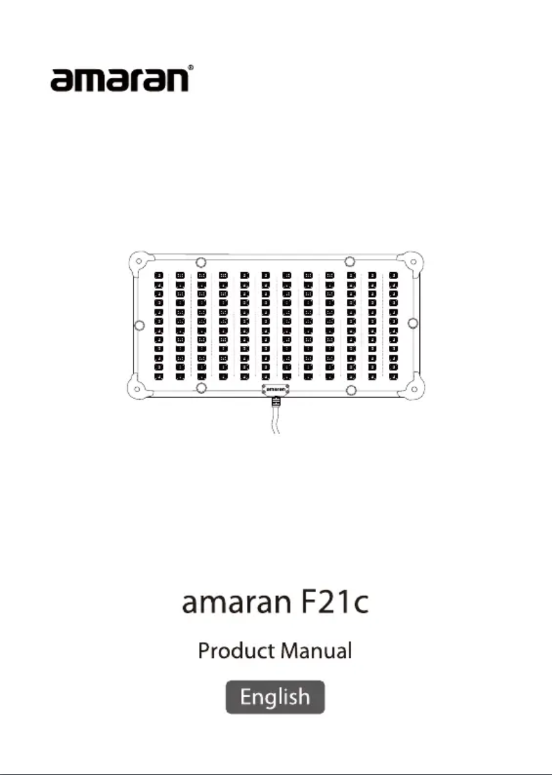 Page 1 de la notice Manuel utilisateur Aputure amaran F21c