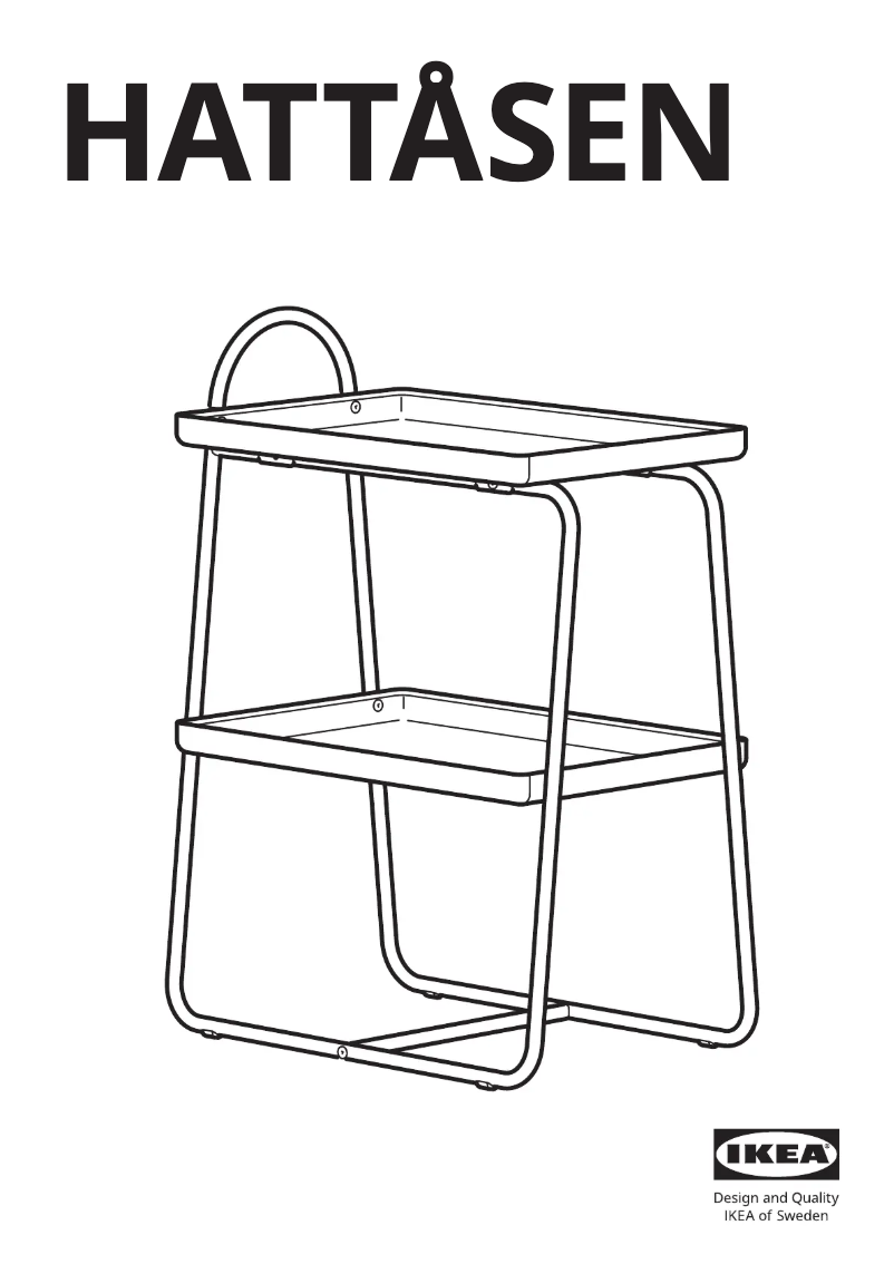 Image de la première page du manuel de l'appareil HATTÅSEN 205.692.32