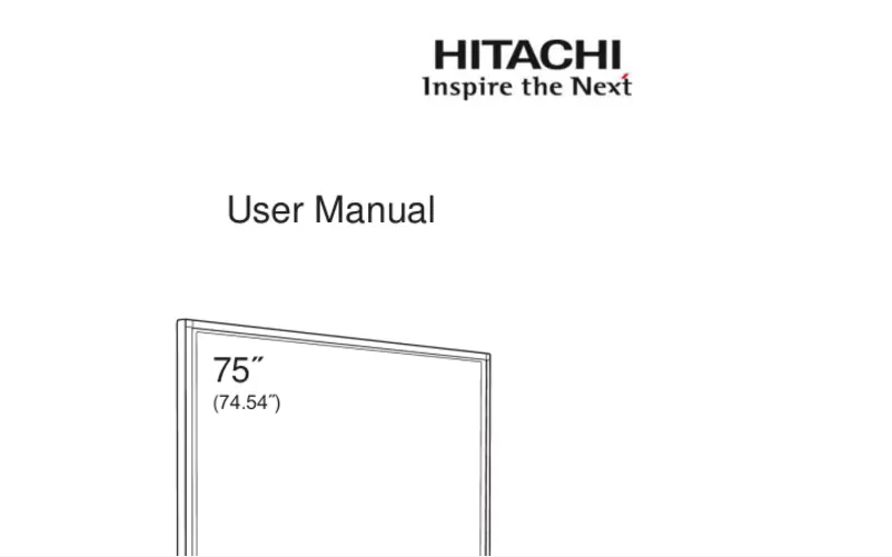 Page 1 de la notice Manuel utilisateur Hitachi HILU75202