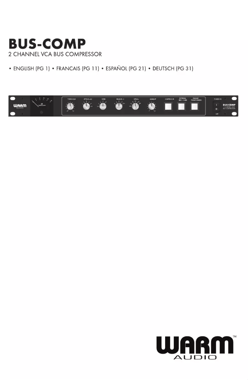 Página 1 del manual Manual de usuario Warm Audio BUS-COMP