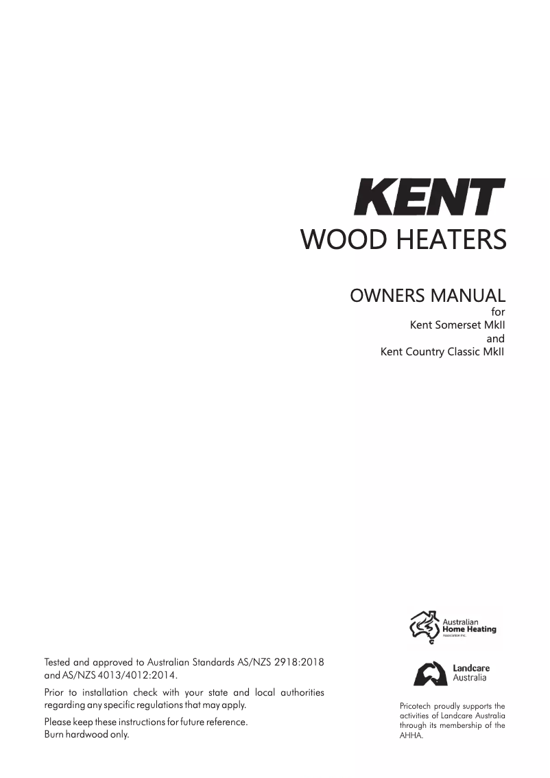 Image de la première page du manuel de l'appareil Country Classic MKII