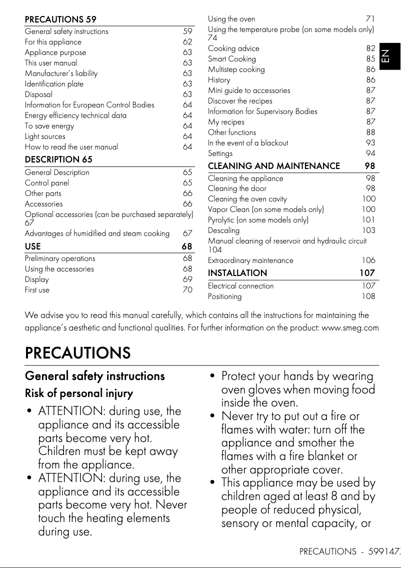 Image de la première page du manuel de l'appareil SOP6606WS2PNR