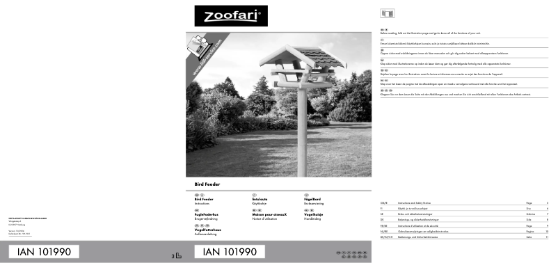 Image de la première page du manuel de l'appareil IAN 101990