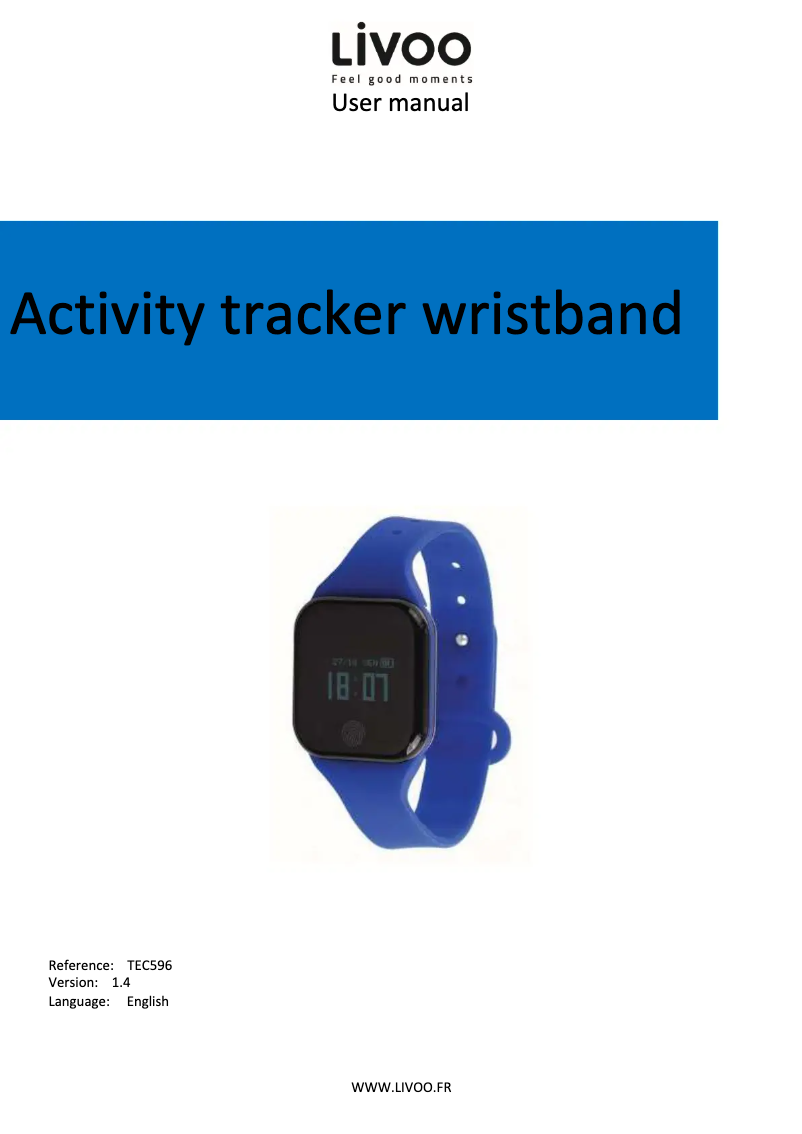 Image de la première page du manuel de l'appareil TEC596