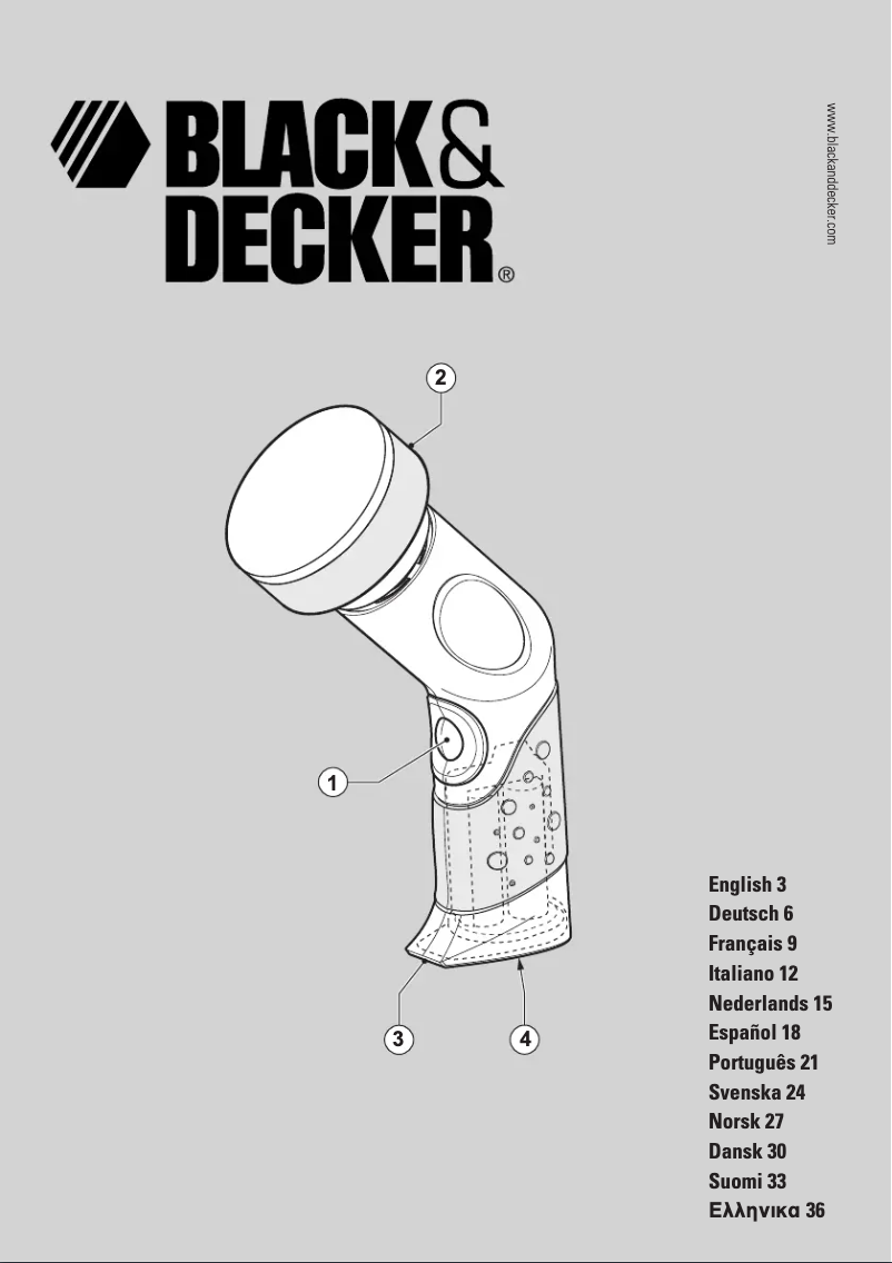 Page 1 de la notice Manuel utilisateur Black & Decker ScumBuster S100