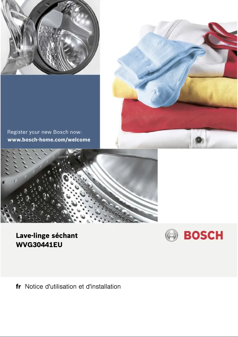 Page n°1 - Manuel utilisateur Bosch WVG30441EU