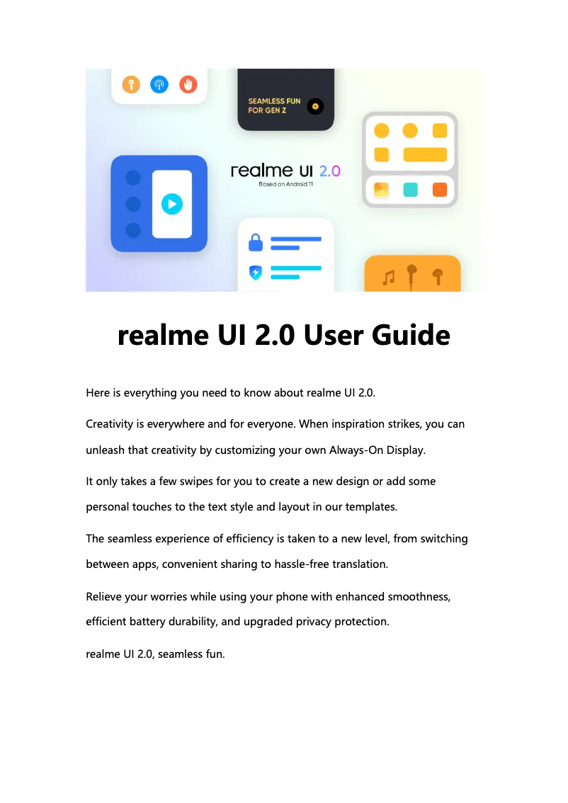 Page n°1 - Manuel utilisateur Realme C25