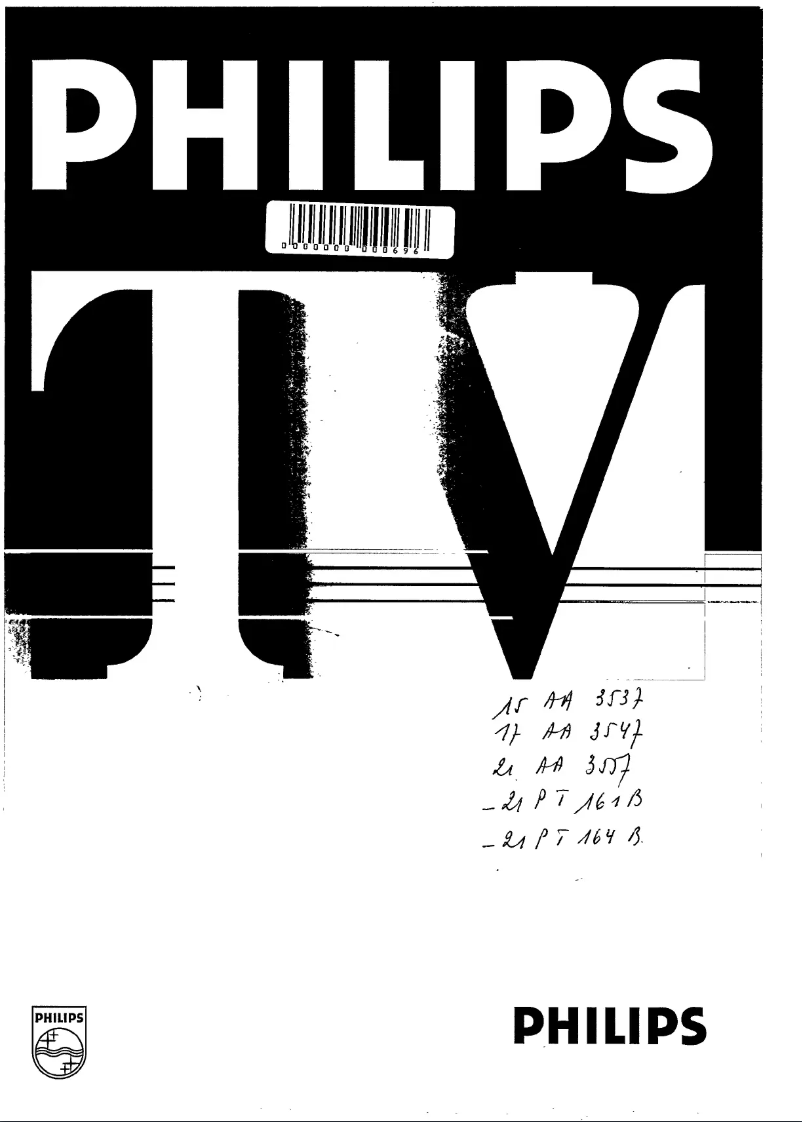 Page n°1 - Manuel utilisateur Philips 21PT164B