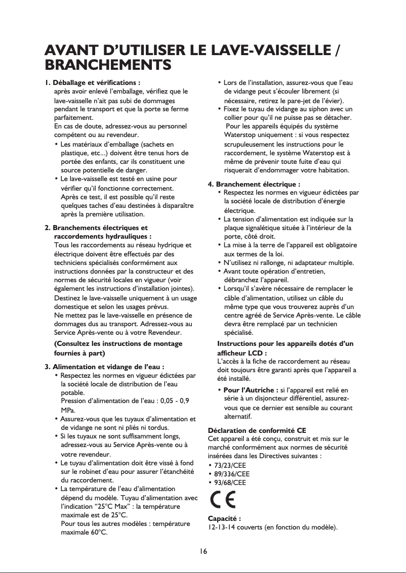 Page 1 de la notice Manuel utilisateur Bauknecht GMX 50102