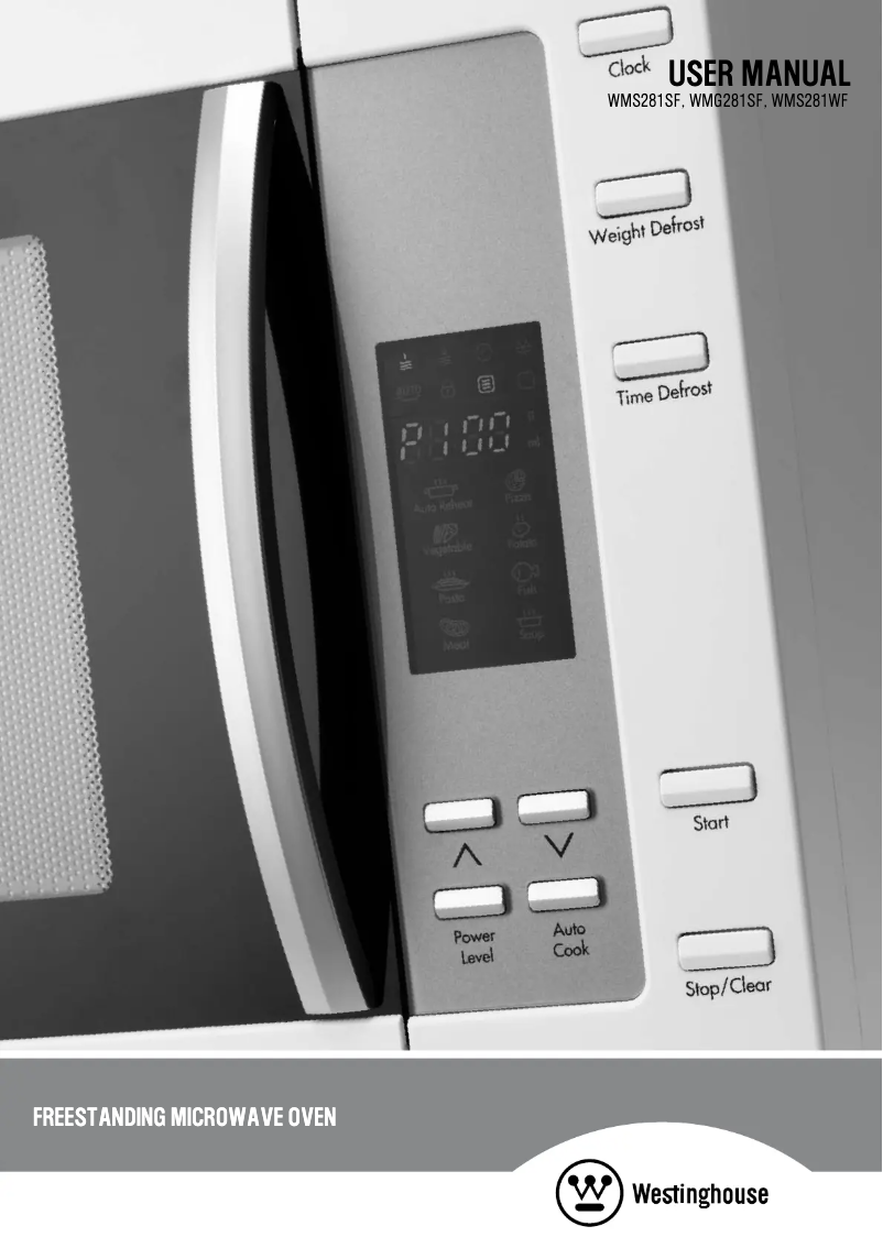 Page n°1 - Guide d'installation Westinghouse WMS281SF